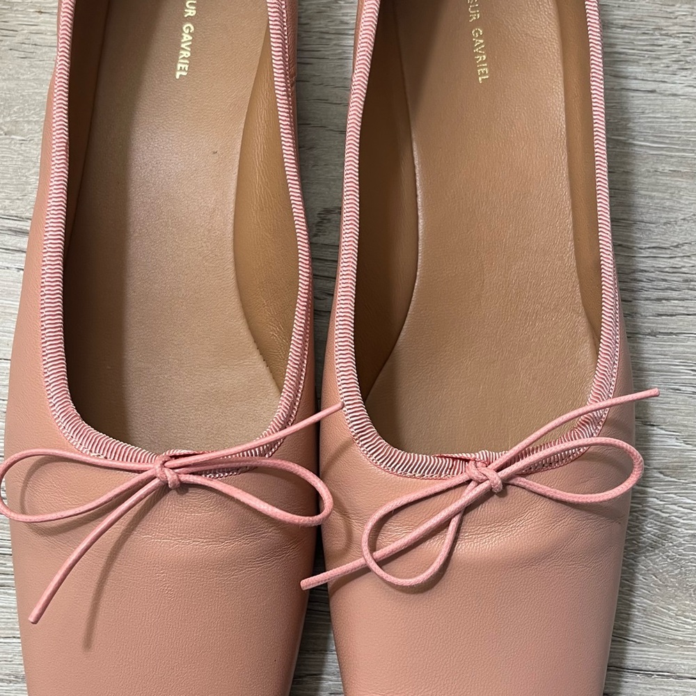 Mansur Gavriel Pink Leather Flats